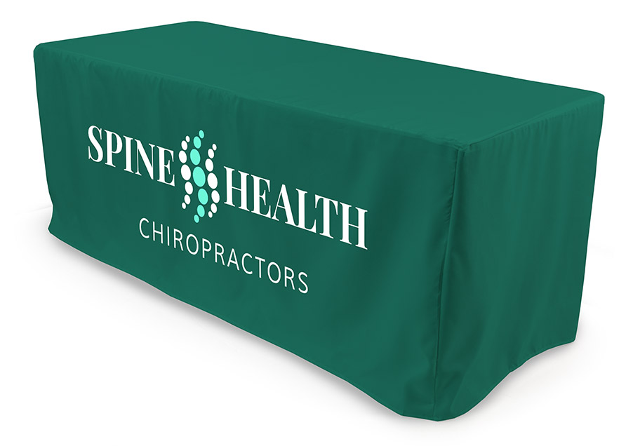 Fitted logo tablecloth theme