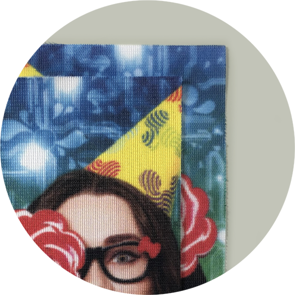 Image of "Outdoor Flag Polyester (Lightweight fabric, excellent bleed-through)" option for "Material"