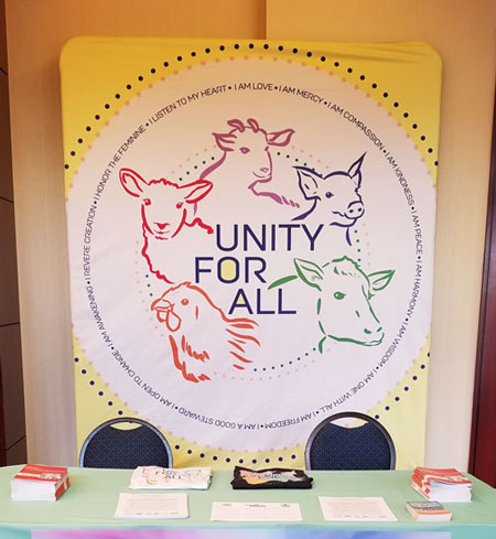 Unity for All backdrop banner for event