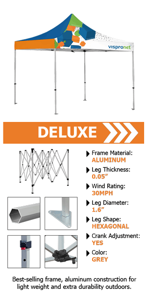 Deluxe canopy tent frame