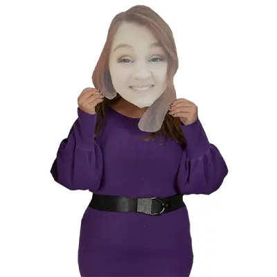 lifesize face cutout