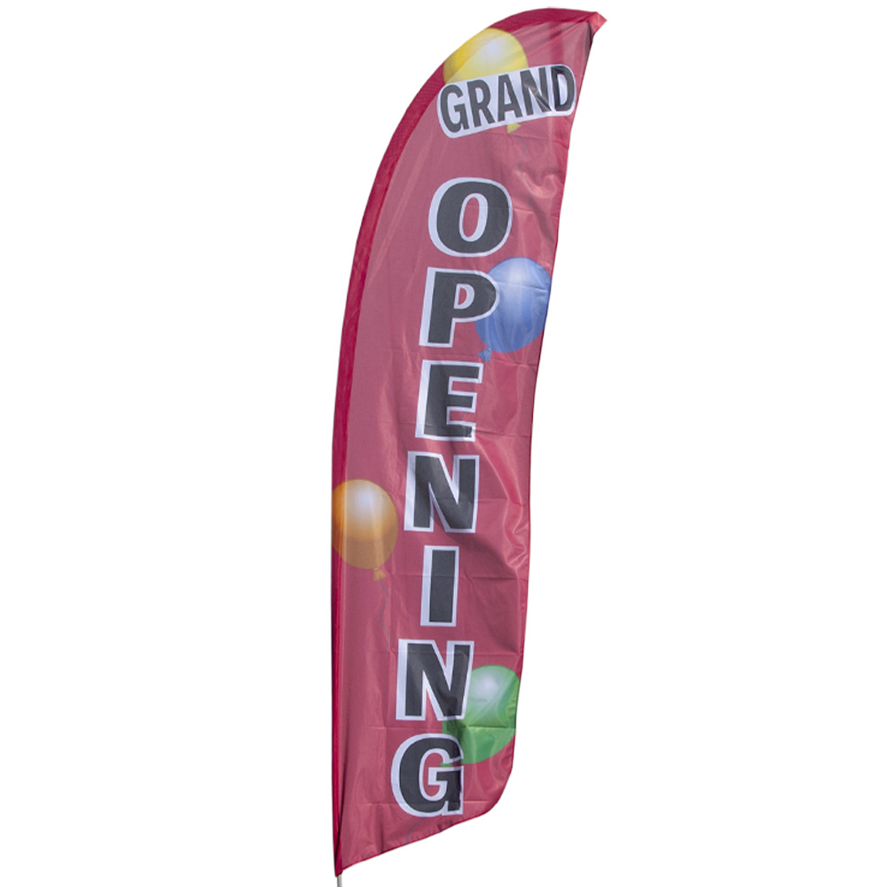 NOW OPEN RED Grand Opening Business Message 3x5 Polyester Flag 
