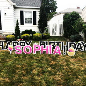 happy birthday lawn signs