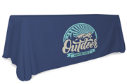 Full coverage logo tablecloth