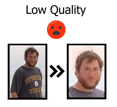 low quality photo