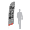 Image of "Medium (Flag size: 2.0' x 8.5')" option for "Size"