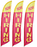 Now Hiring Feather Flag 3-Pack