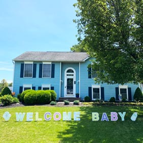 welcome home baby signs