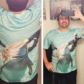 dolphin all over print shirt