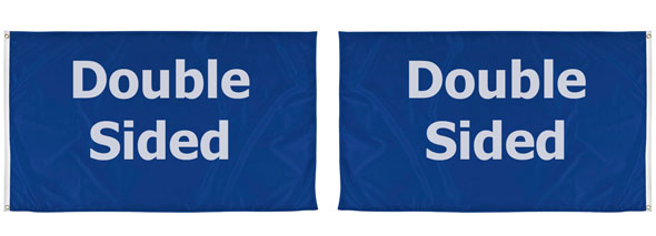 double-sided flags