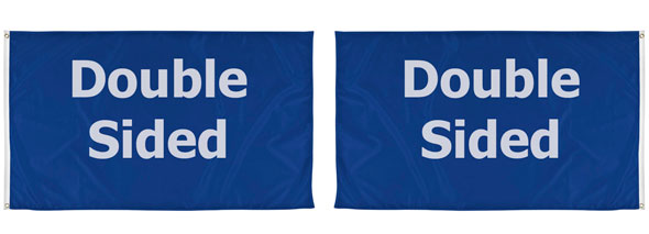 custom double sided flags