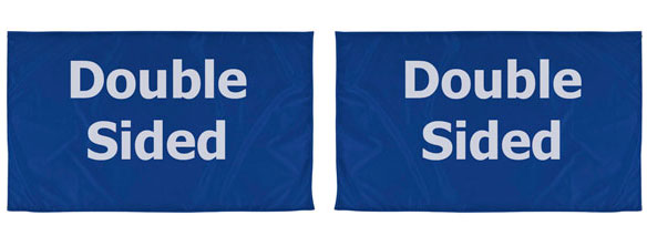 double-sided car flag