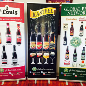 customized pull up banner for beer