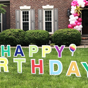 birthday lawn signs