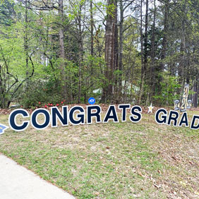 graduation yard letters