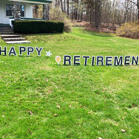 retirement signs