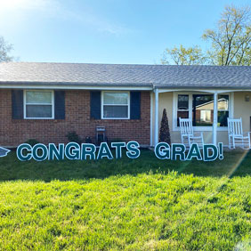 graduation yard decorations