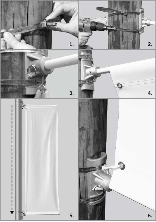 Pole Banners Assembly Hardware