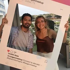 social media selfie frame