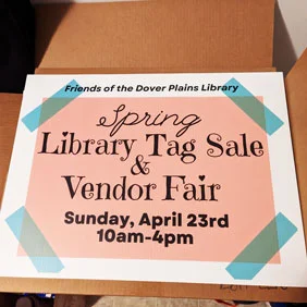 custom yard sign for a library