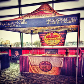 custom canopy tent for beer company