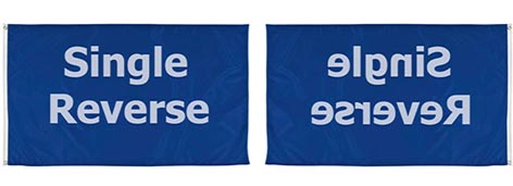 custom single sided flag