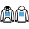 Image of "Front & Back" option for "Hoodie Imprint"