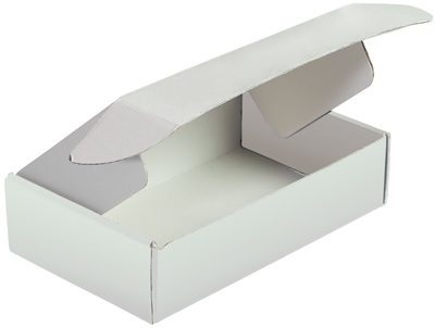 white mailer box